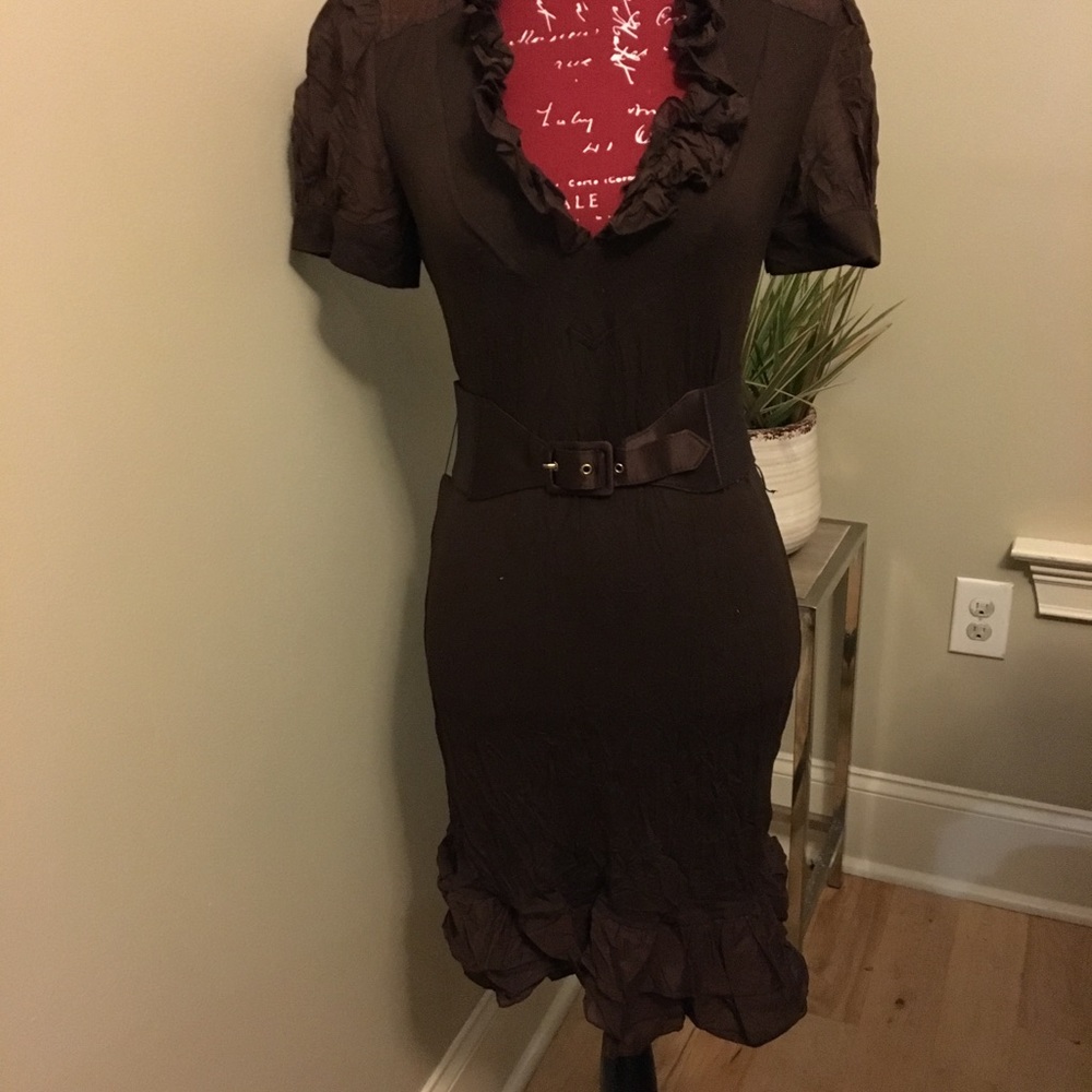 Coco brown form fitting dress